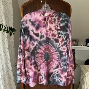 Siddhartha vintage tie dye purple Hippie Boho Indie Festival Buddha Grunge S/M